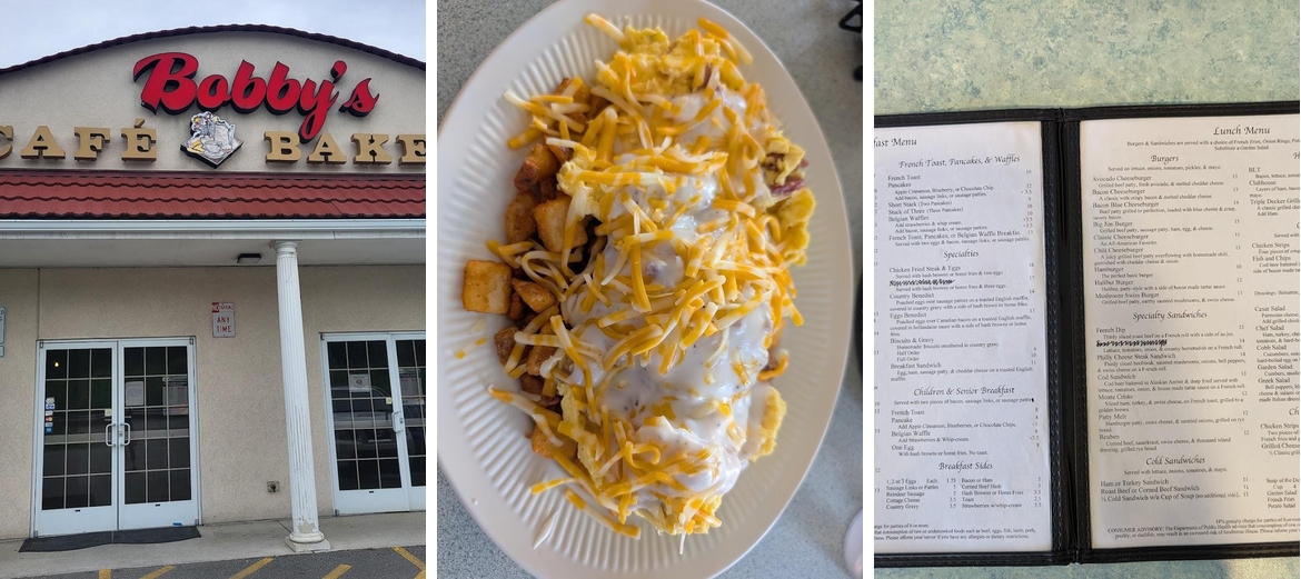 Bobby's Cafe Menu